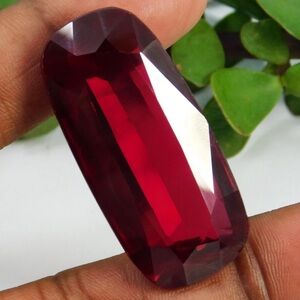 Elegant Ruby Pendant, 108.30 cts. Certified Natural, Cushion Cut